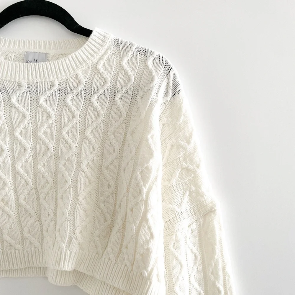 Princess Polly Cable Knit Crop Sweater - Picture 5 of 7